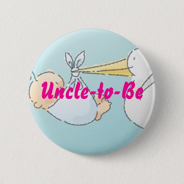 Uncle-to-Be Pinback Button (Front)