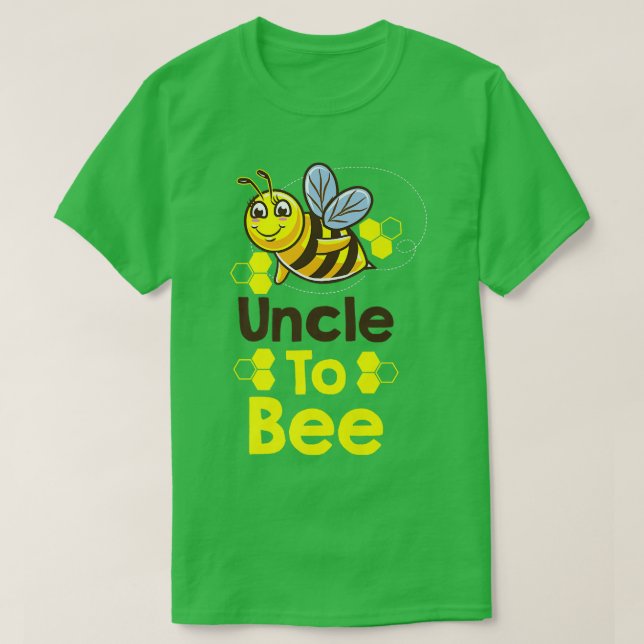 Uncle To Bee Gender Reveal  T-Shirt (Design Front)
