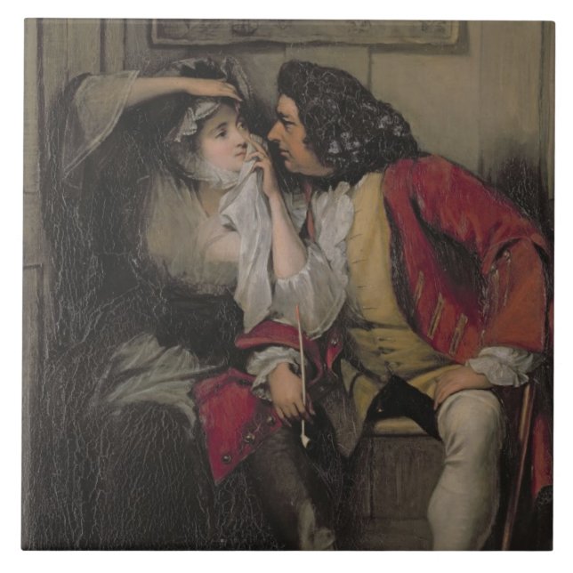 Uncle Toby and Widow Wadman Ceramic Tile (Front)