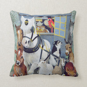 Uncle Tom Cobbley and all Throw Pillow