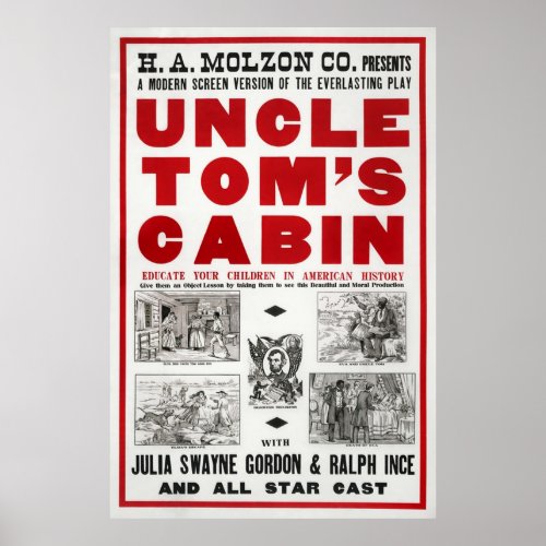 Uncle Tomâs Cabin  Film Adaptation Promotion Poster