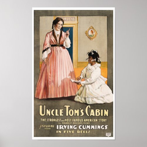 Uncle Toms Cabin Film Advertisement _ 1914 Poster
