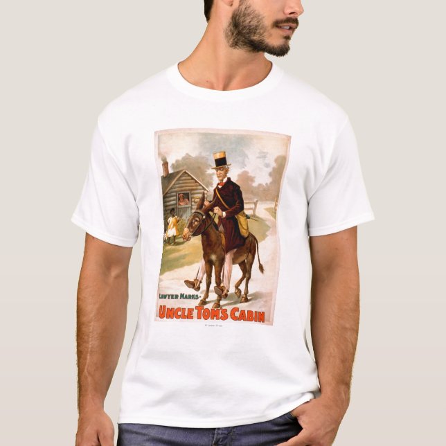 Uncle Tom's Cabin Man and Donkey Theatre T-Shirt (Front)