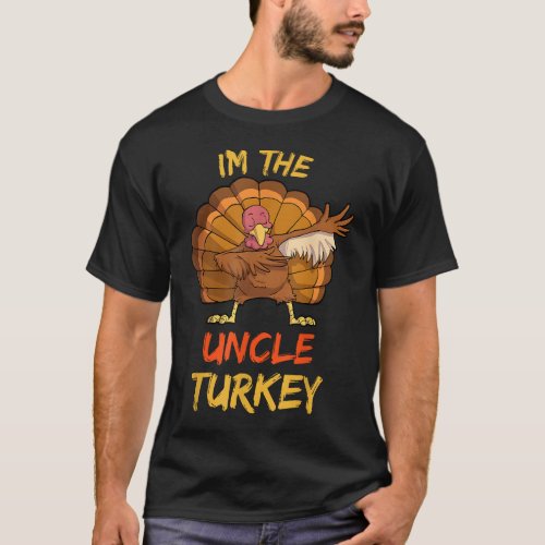 Uncle Turkey Matching Family Group Thanksgiving Pa T_Shirt