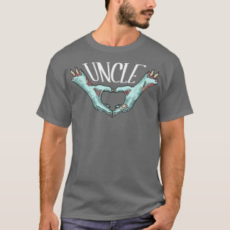 Uncle Zombie Hand Heart Halloween Costume Family M T-Shirt