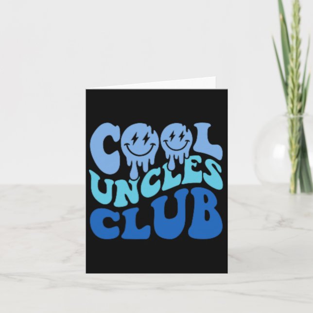 Uncles Club Best Uncle Ever Funny Fathers Day Pock Card (Front)