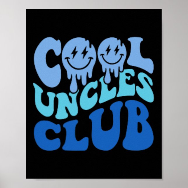 Uncles Club Best Uncle Ever Funny Fathers Day Pock Poster (Front)