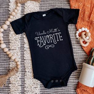 Uncle's Favorite Personalized Baby Tee