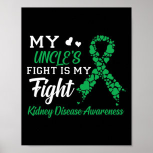 Uncle's Fight Is My Fight Kidney Disease Awareness Poster
