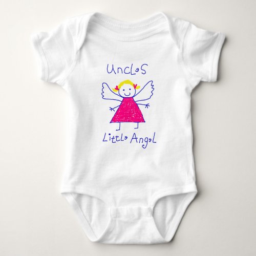 Uncles Little Angel Baby Bodysuit