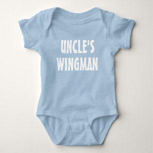 Uncle's Wingman funny nephew baby boy shirt