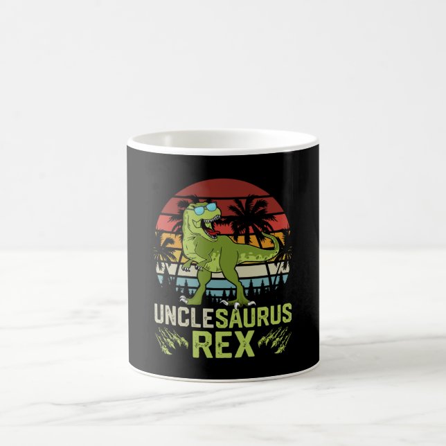 Unclesarurus Rex | Cool Retro Dinosaur Design Coffee Mug (Center)