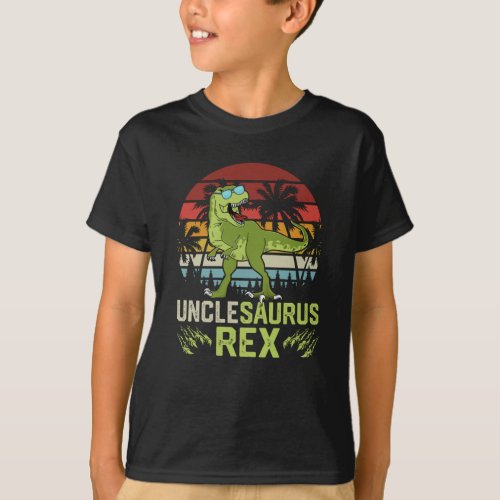 Unclesarurus Rex  Cool Retro Dinosaur Design T_Shirt