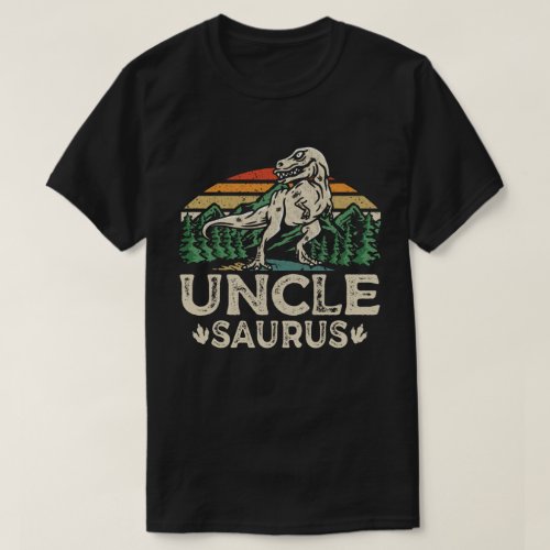 Unclesaurus Dinosaur Uncle Saurus Fathers Day T_Shirt