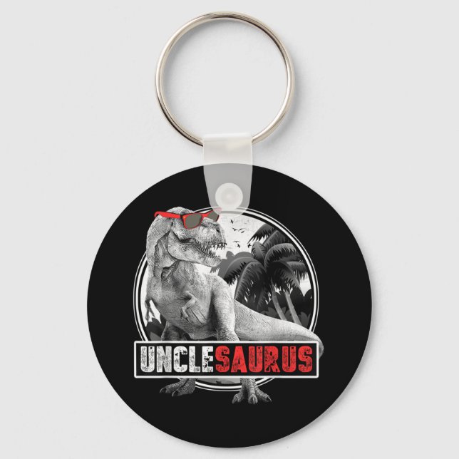 Unclesaurus Dinosaur Uncle Saurus Keychain (Front)