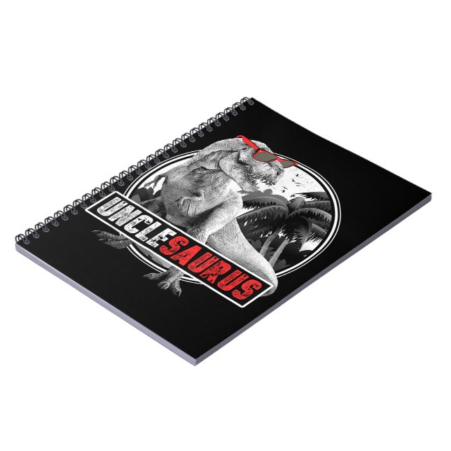 Unclesaurus Dinosaur Uncle Saurus Notebook (Left Side)