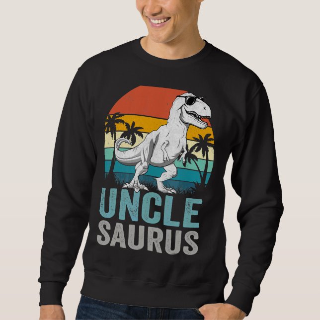 Unclesaurus Rex Dinosaur Uncle Saurus Family Match Sweatshirt (Front)