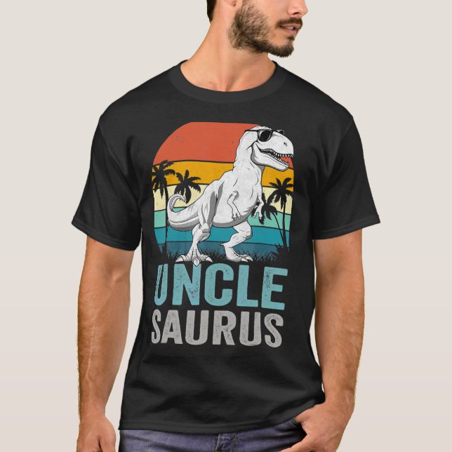 Unclesaurus Rex Dinosaur Uncle Saurus Family Match T-Shirt (Front)