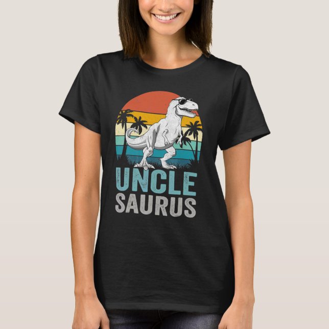 Unclesaurus Rex Dinosaur Uncle Saurus Family Match T-Shirt (Front)