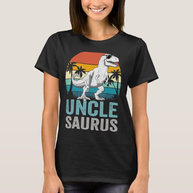 Unclesaurus Rex Dinosaur Uncle Saurus Family Match T-Shirt (Front)
