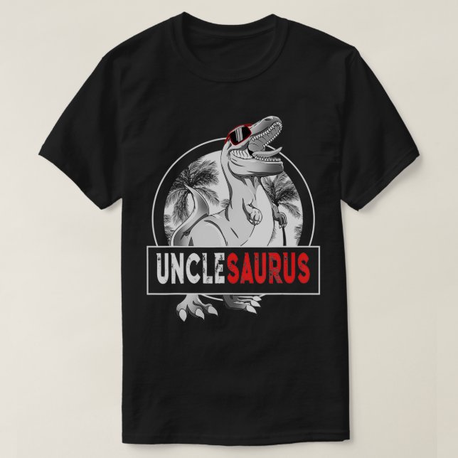 Unclesaurus T re Uncle Saurus Dinosaur Men Boys  T-Shirt (Design Front)