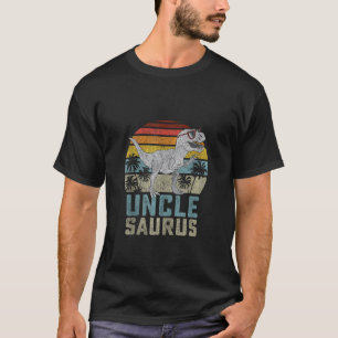 Unclesaurus T Rex Dinosaur Uncle Saurus Family Mat T-Shirt