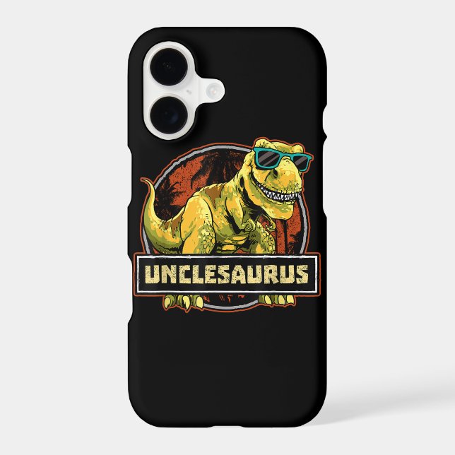 Unclesaurus T rex Uncle Saurus Dinosaur Iphone Case (Back)