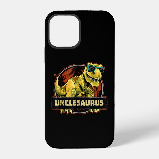 Unclesaurus T rex Uncle Saurus Dinosaur Iphone Case (Back)