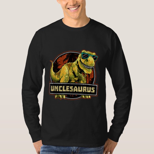 Unclesaurus T rex Uncle Saurus Dinosaur T-Shirt (Front)