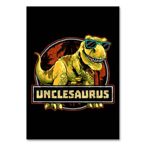 Unclesaurus T rex Uncle Saurus Dinosaur Table Number