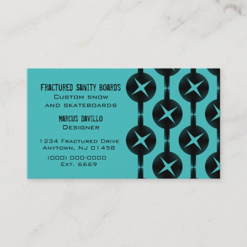 Uncommon Circles Business Card Teal Business Card