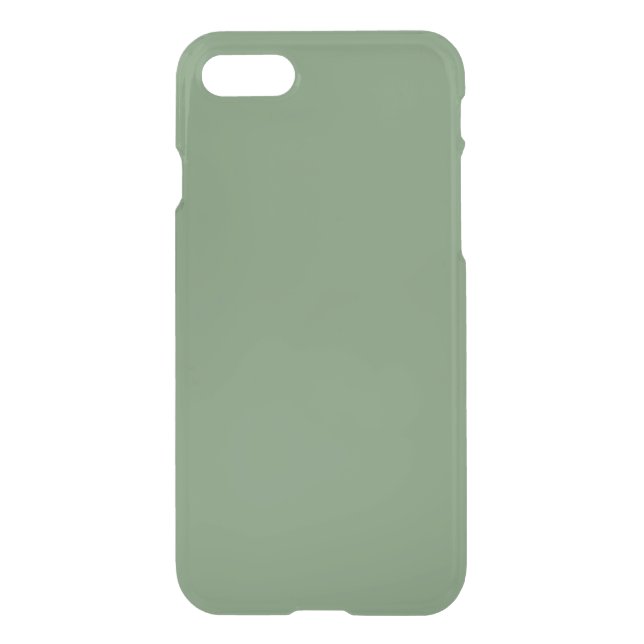 Uncommon iPhone 7 Clearly Deflector Sage Green Case (Back)