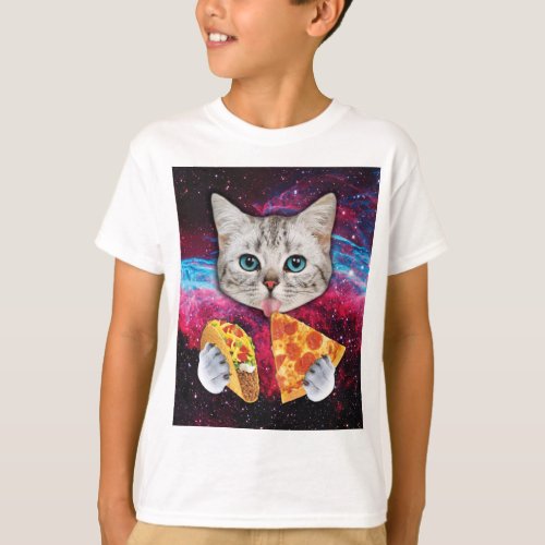 Uncommon Look Cat Pizza Taco T_shirt