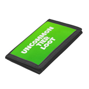 Uncommon Loot Gamer Kids Neon Green Tri-fold Wallet