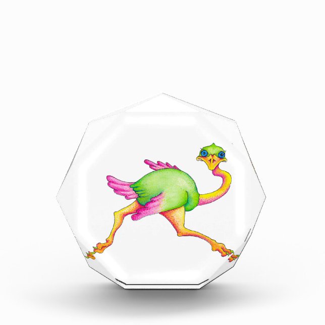Uncommon Ostrich Acrylic Award (Front)