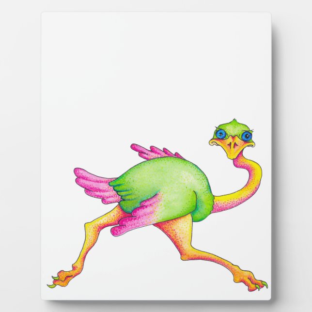 Uncommon Ostrich Plaque (Front)