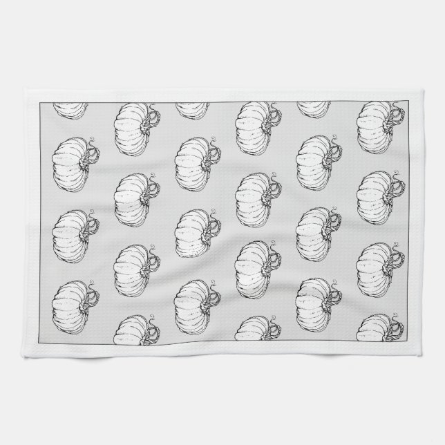 UncommonlyCreative™ "Pumpkin Time" Kitchen Towel (Horizontal)