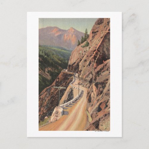 Uncompahgre Gorge and Million Dollard Highway Postcard