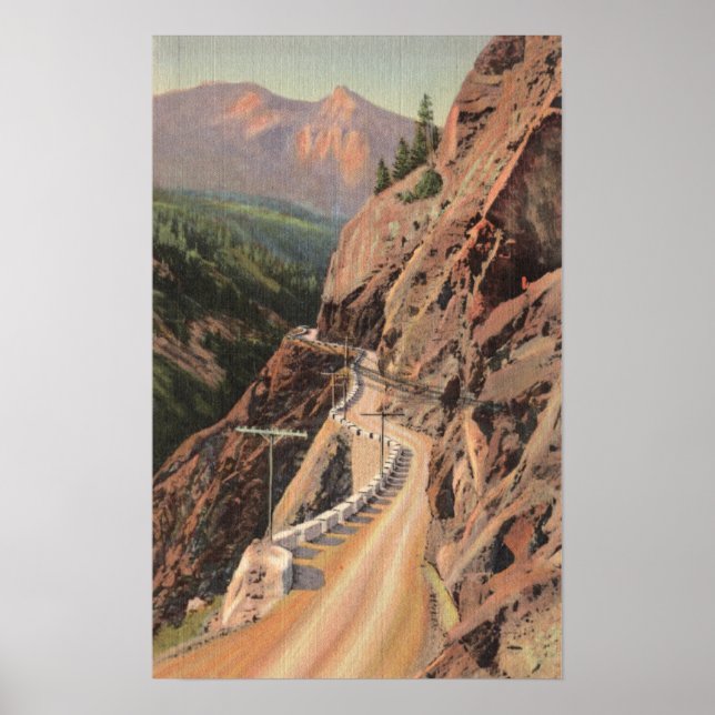 Uncompahgre Gorge and Million Dollard Highway Poster (Front)