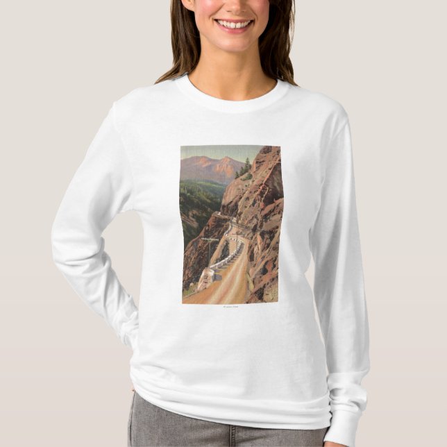 Uncompahgre Gorge and Million Dollard Highway T-Shirt (Front)