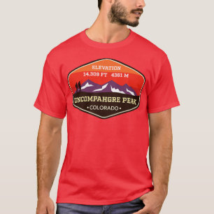 Uncompahgre Peak Colorado 14ers Mountain Climbing T-Shirt