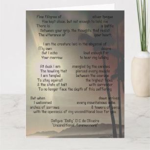 Unconditional forevermore card