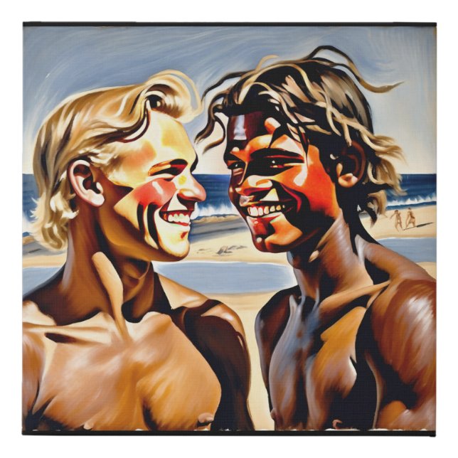 Unconditional Friendship Faux Canvas Print (Front)