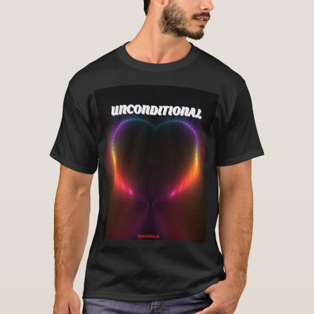 UNCONDITIONAL Love Acronym Men’s T‑Shirt T-Shirt (Front)
