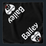 Unconditional Love  Bandana<br><div class="desc">Get this stylish bandana for your fur baby. It is not only fashionable, but can also be personalized with a name thereby serving as a name tag. If you don't have your own dog, this would make a wonderful gift for a friend or family member who is a dog owner....</div>