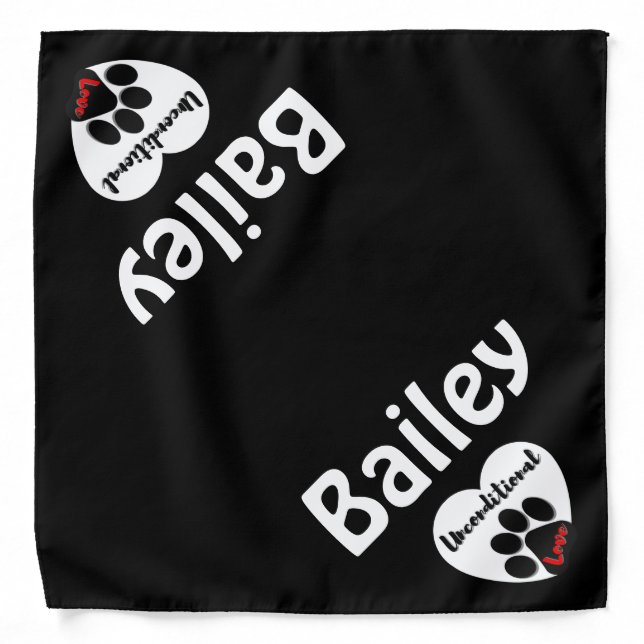 Unconditional Love  Bandana (Front)
