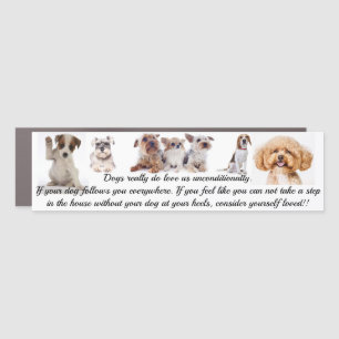 "Unconditional Love" Car Magnet