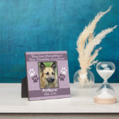 Unconditional Love Dog Pet Sympathy Custom Plaque (Insitu)