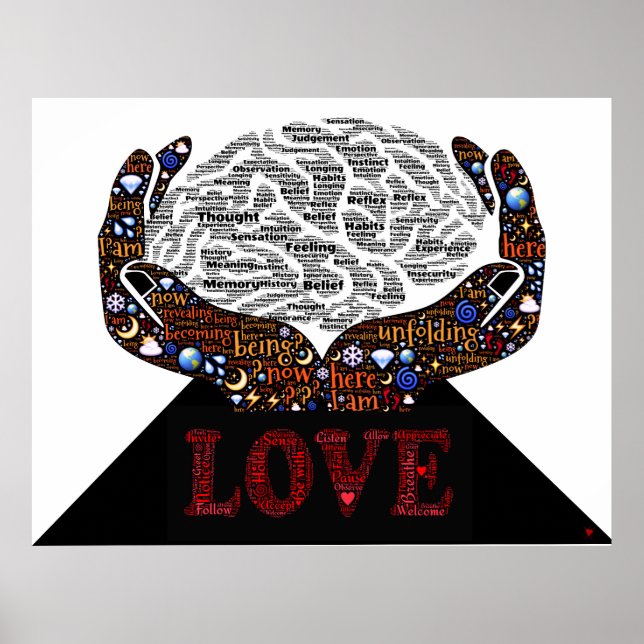 Unconditional love is the path to self-realization poster (Front)