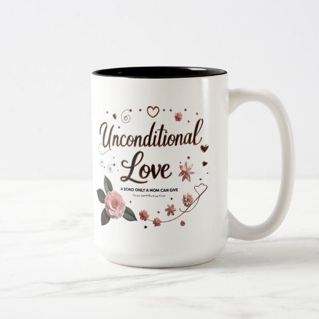 Unconditional Love – Mother’s Day Floral Mug  (Right)